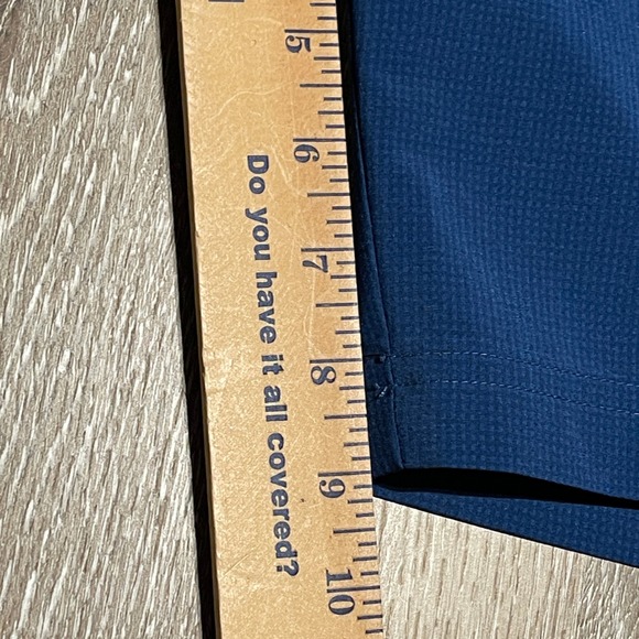 Pebble Beach Mens Dry Luxe Performance Golf Shorts Navy Blue Size 34‎ EUC - Picture 5 of 7